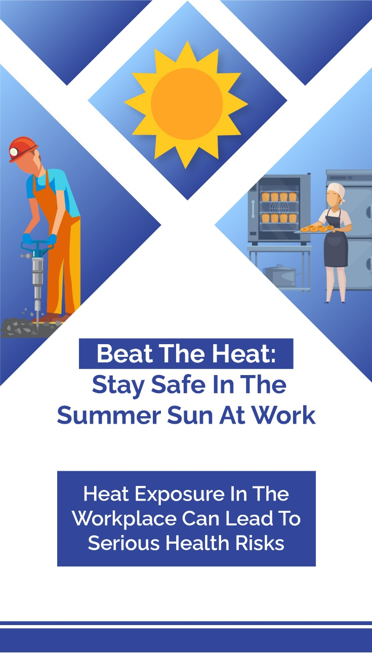 A visual representation of heat exposure risks emphasizing the importance of recognizing and preventing heat exhaustion.