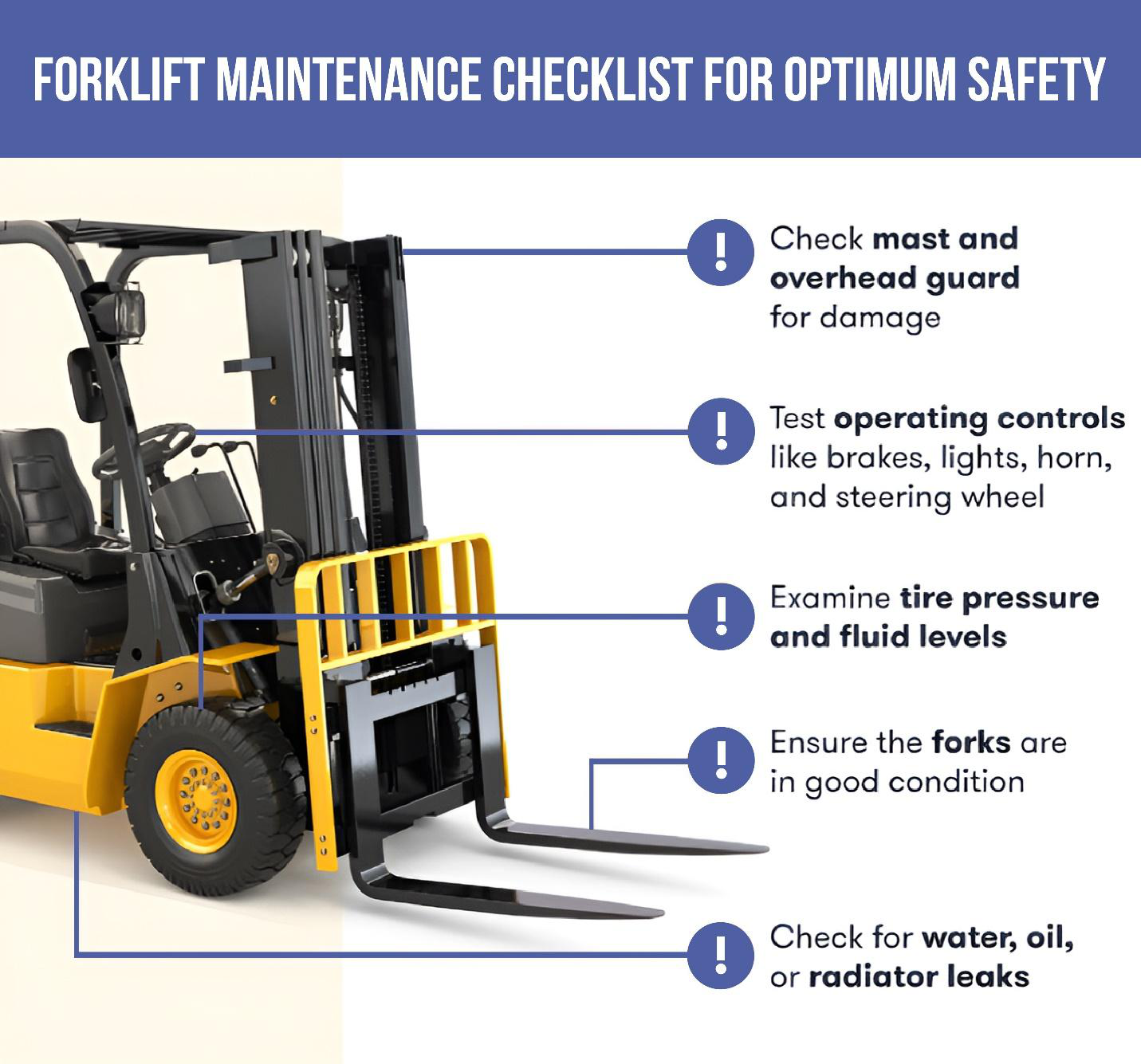 Regular forklift maintenance 